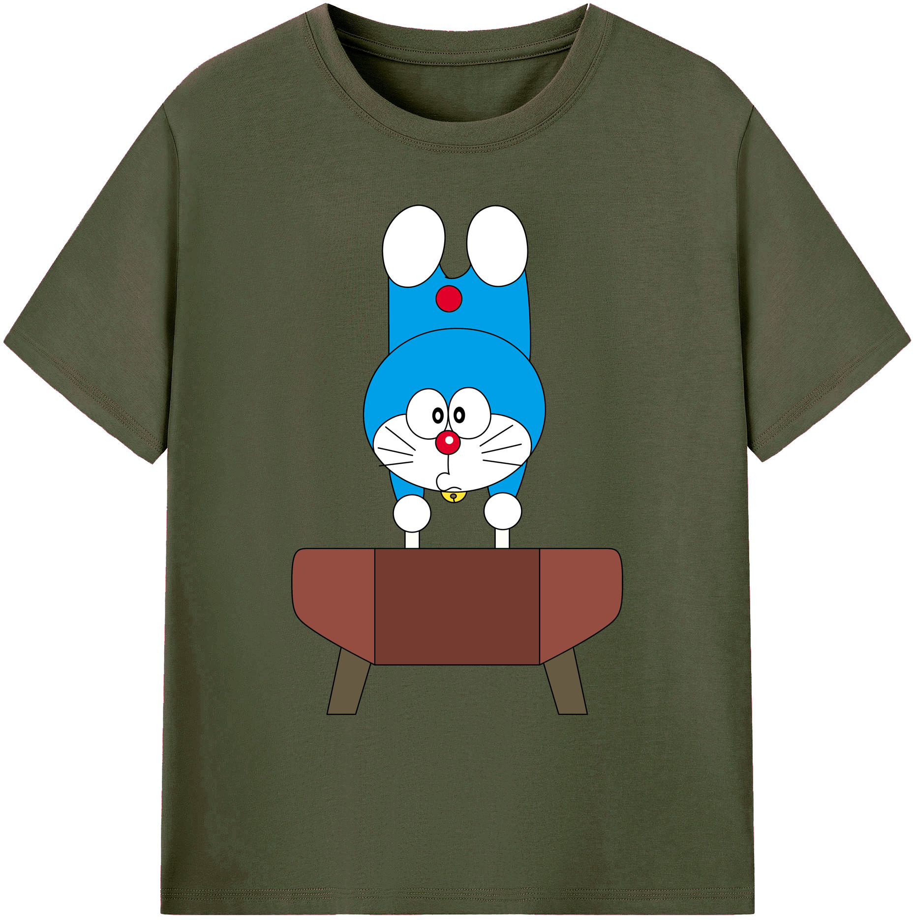 （画像用） ドラえもん Doraemon 綿100％ メンズ半袖Tシャツ｜肌触りやわらか＆通気性